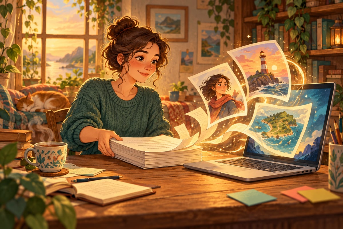 Illustration for Import Your Manuscript PDF Into Storiando
